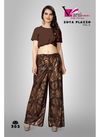 BROWN COLOUR LATEST COLLECTION OF LYCRA PRINTED PLAZZO 203